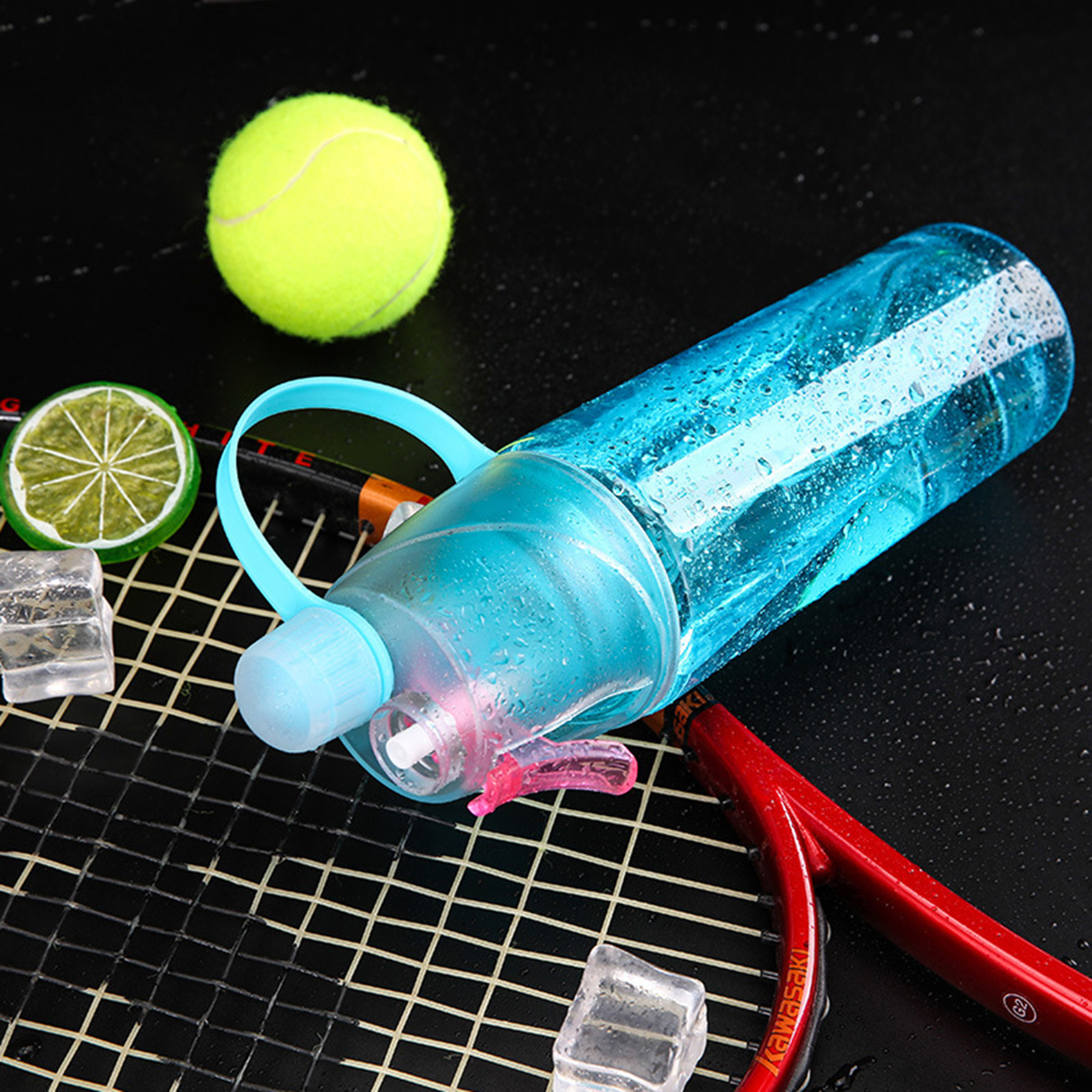 Clear 21Oz Sport Spray Cooling Bottle 4