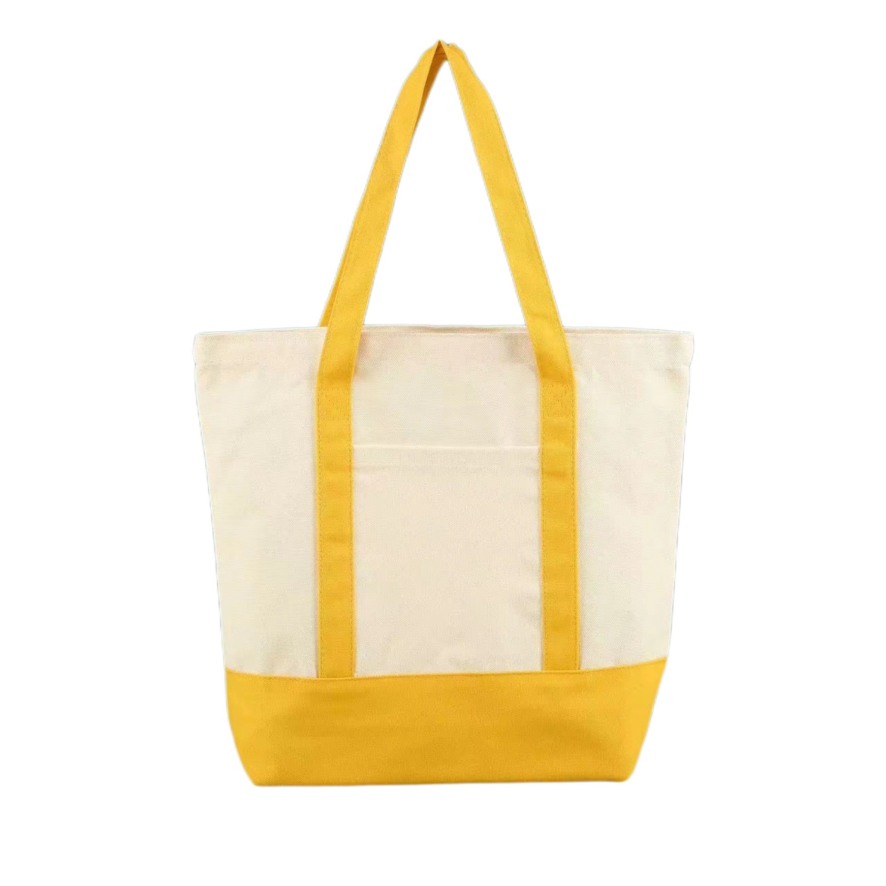 12Oz Cotton Canvas Boat Tote Bag With External Pocket 5