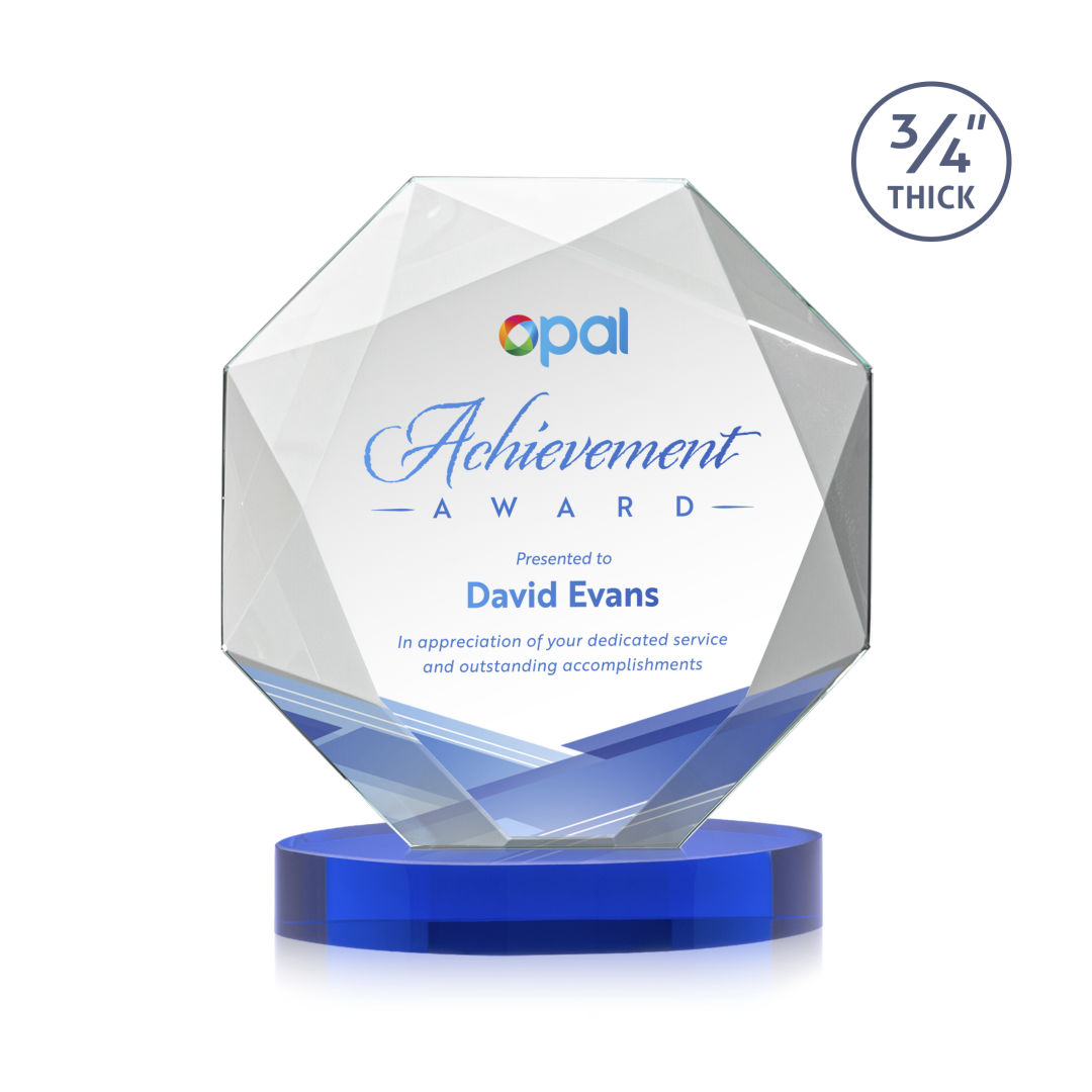 Bradford VividPrint™ Award on Alberton Base - Blue 6
