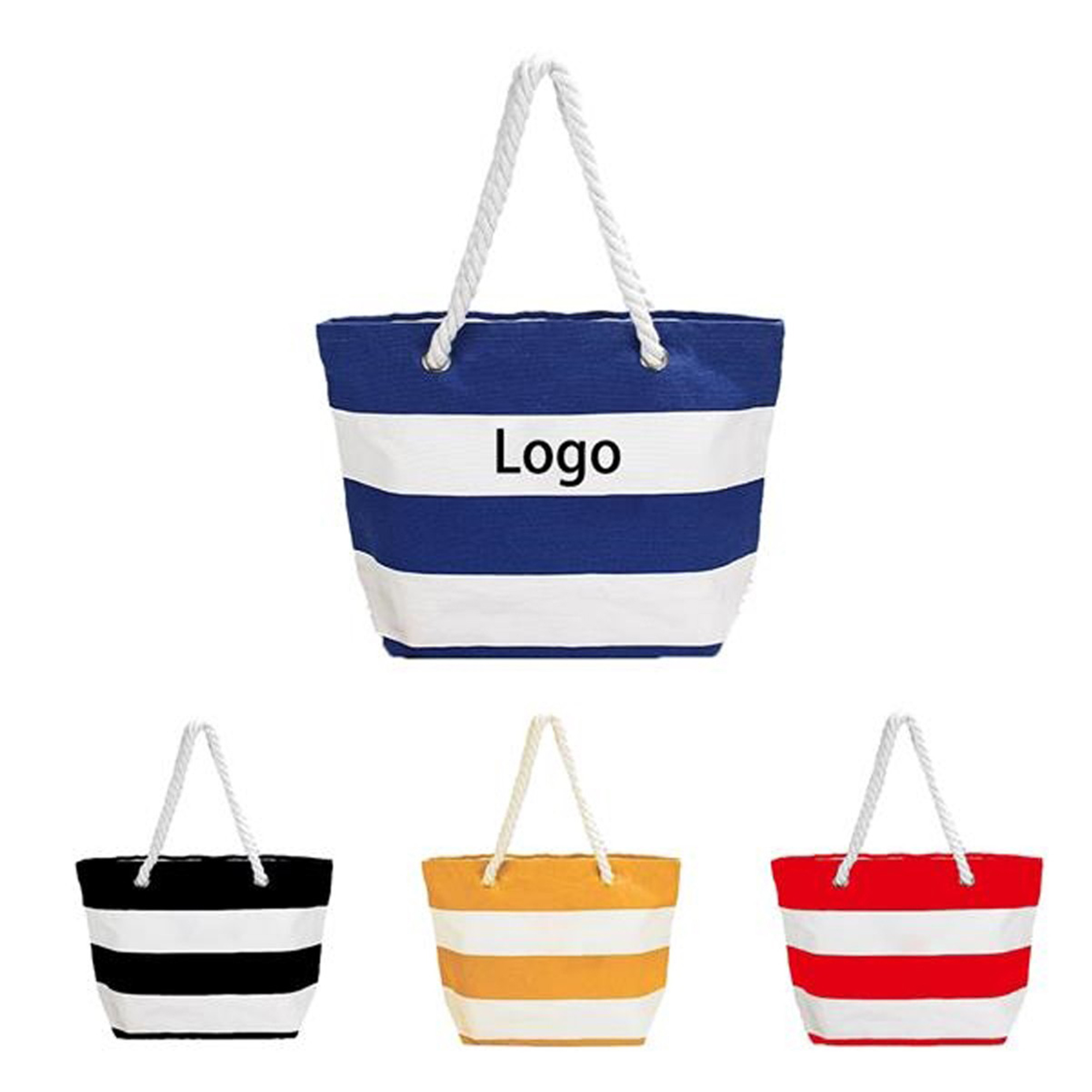 Cruising Tote Bag With Rope Handles, custom tote bag with logo imprint 2