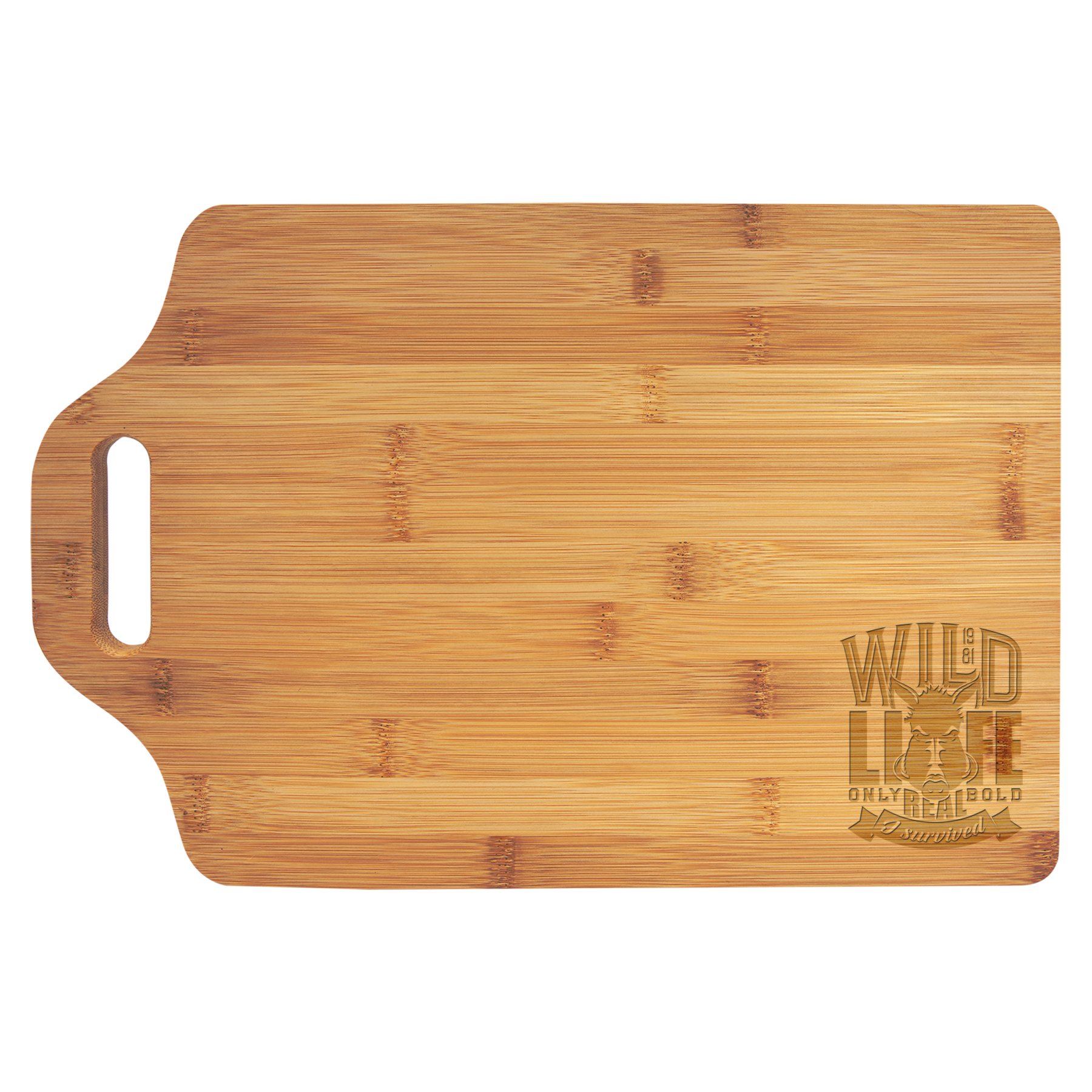 15" x 10" Bamboo Cutting Board w/ Handle