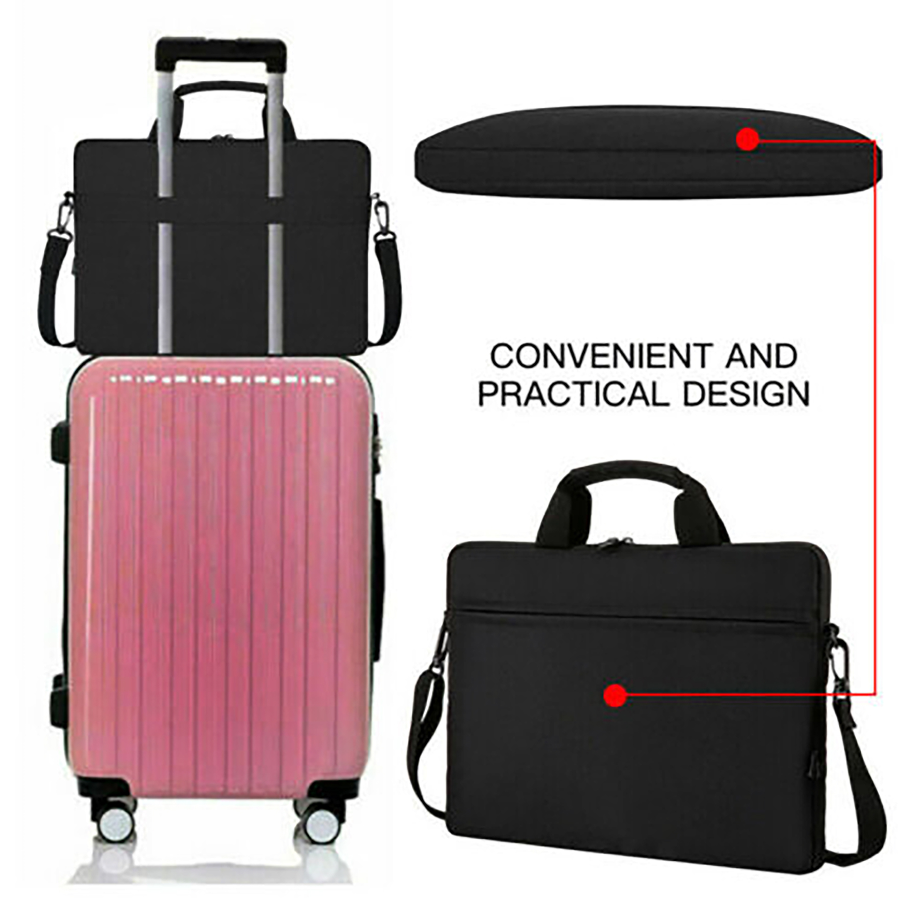 14 inch Laptop Case With Belt 8