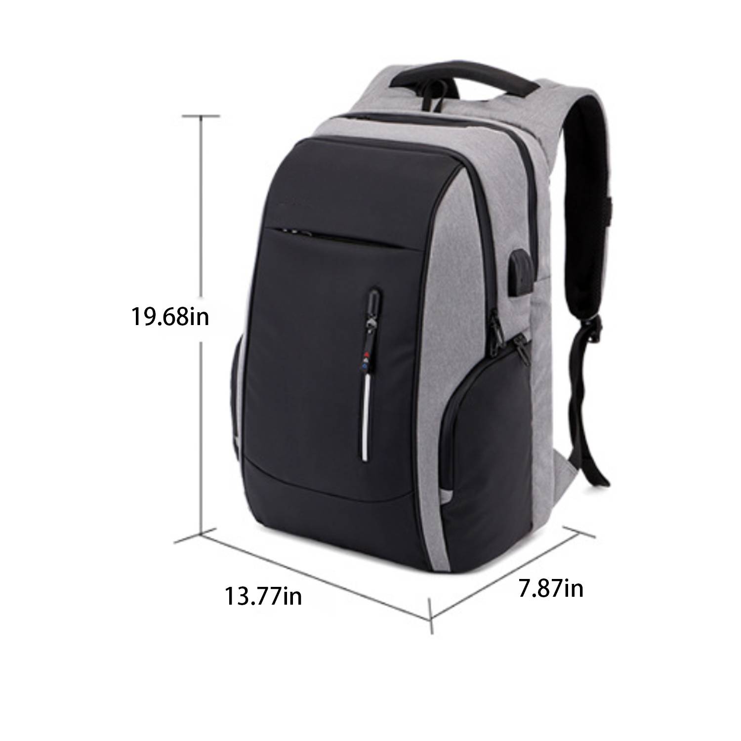 Computer Polyester Backpack With Usb Charging Port 6