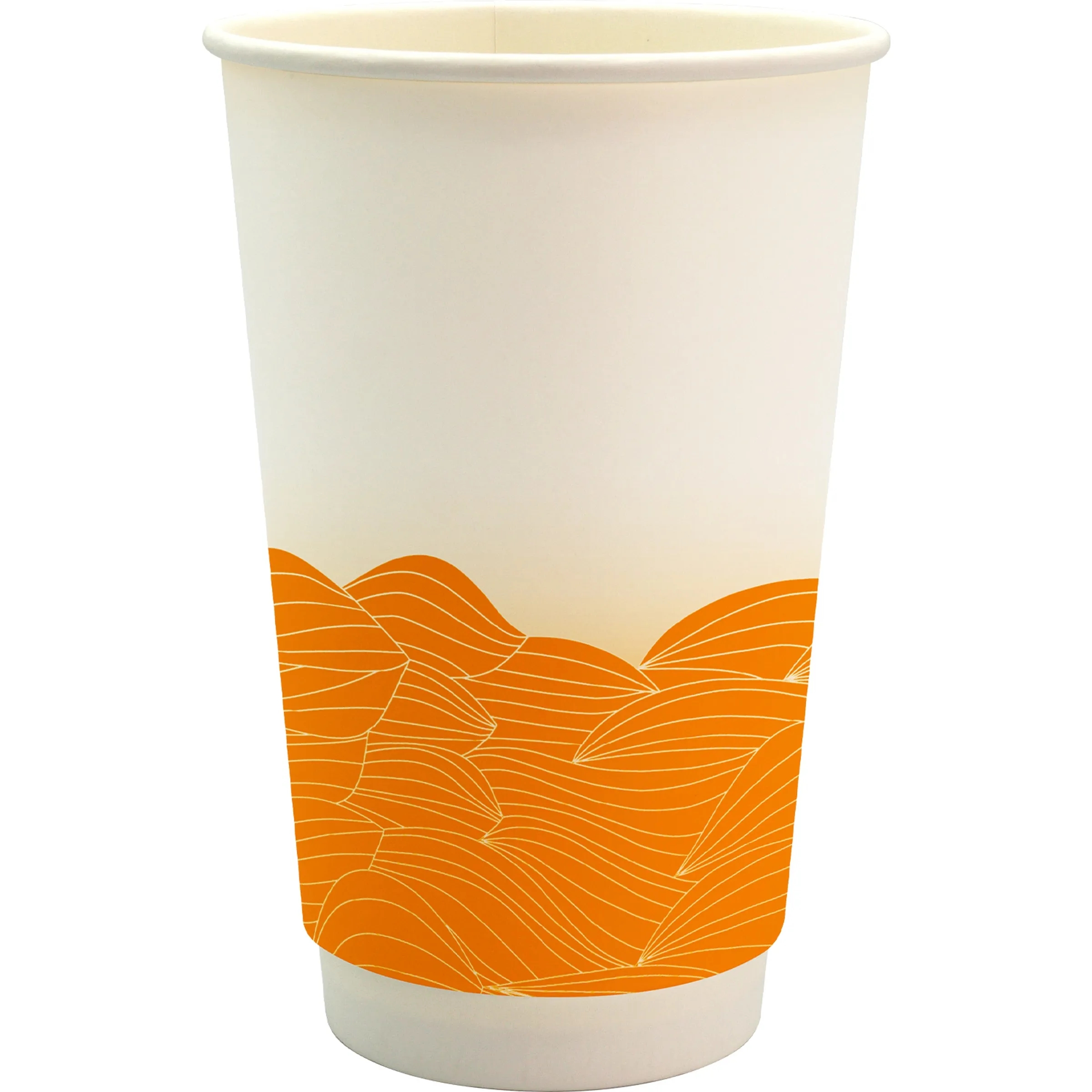 16 oz. Full Color Turbulent Waves Cube Paper Cup 10