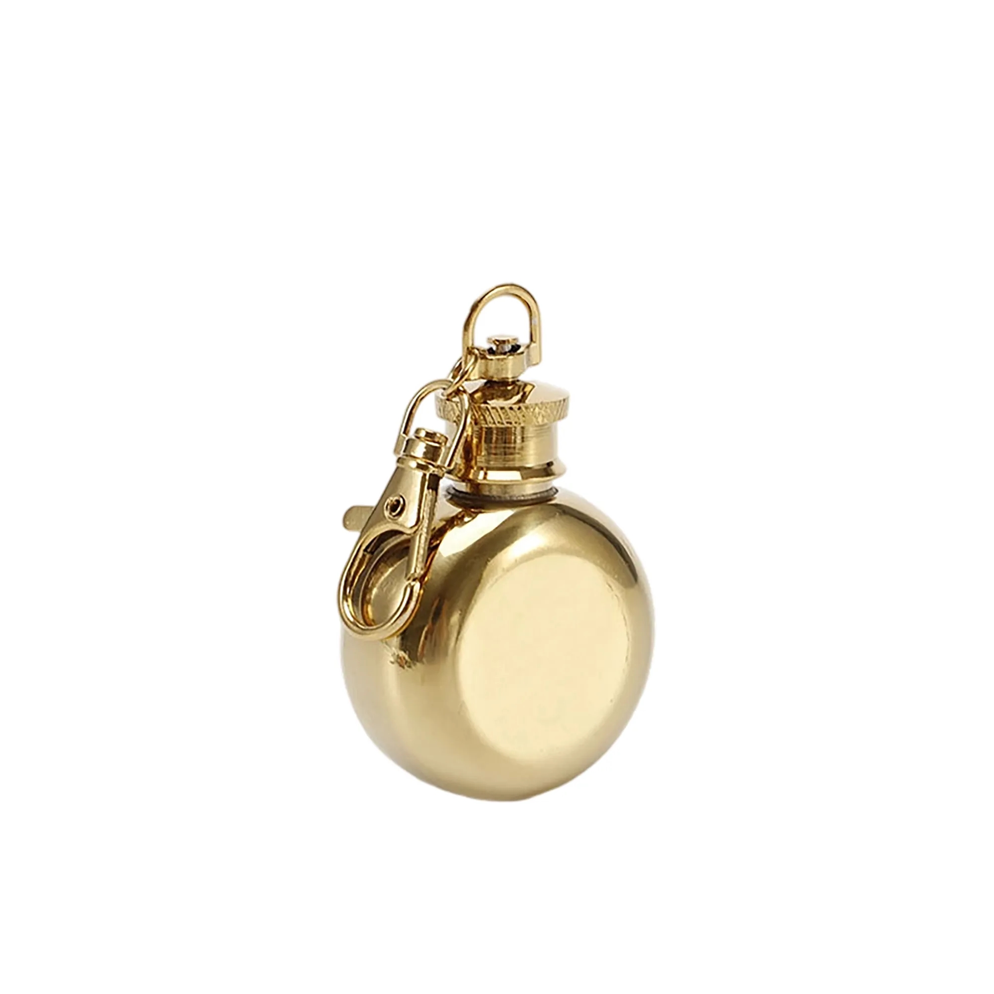 1oz Round Keychain Flask 3