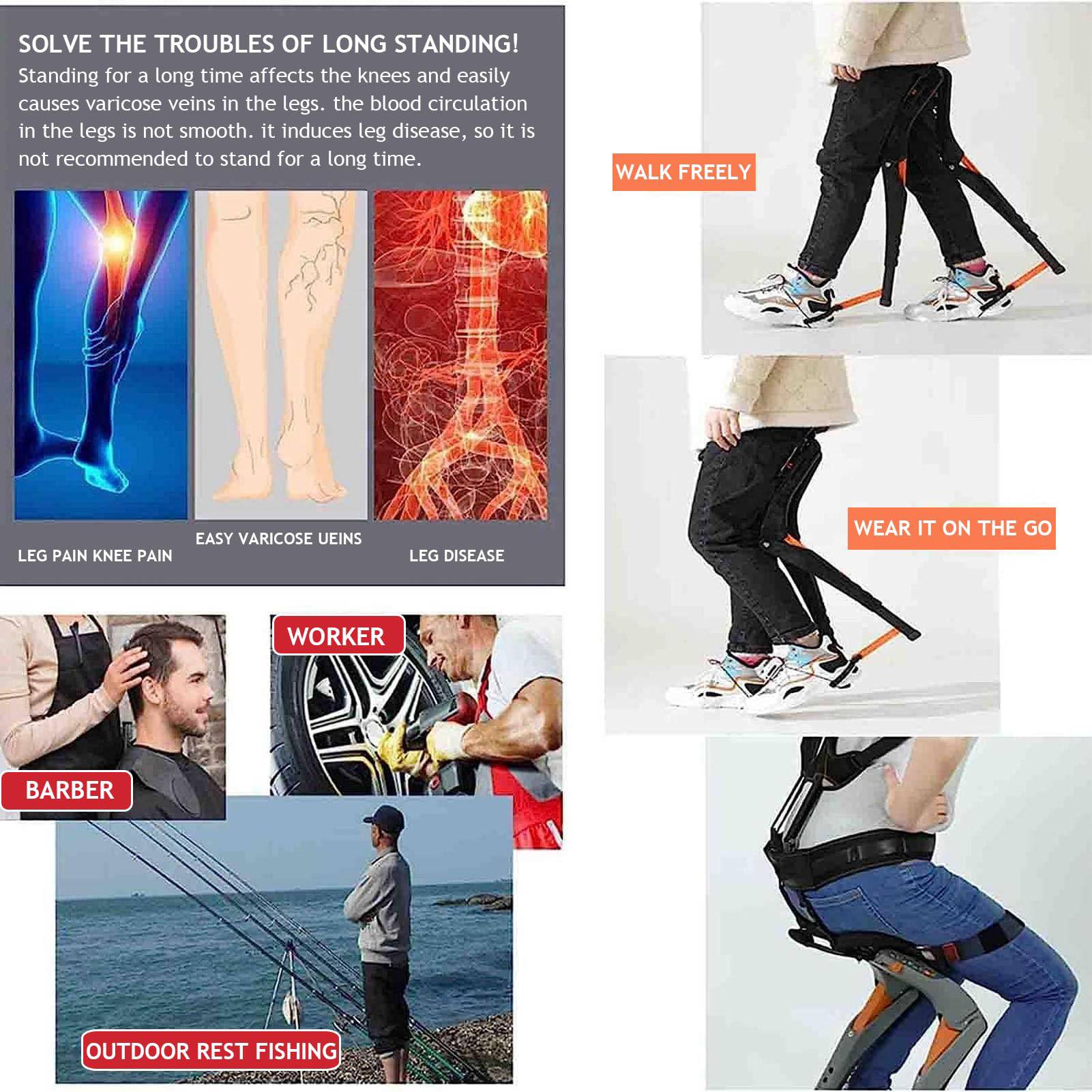 Portable Leggings Adjustable Folding Stool 5