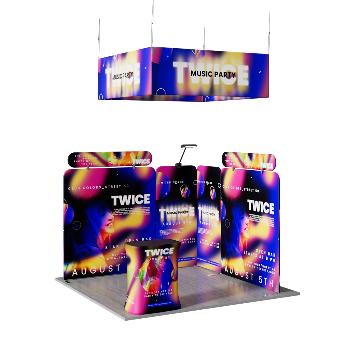 10'x10' Tradeshow Booth Kit - A Kit 4