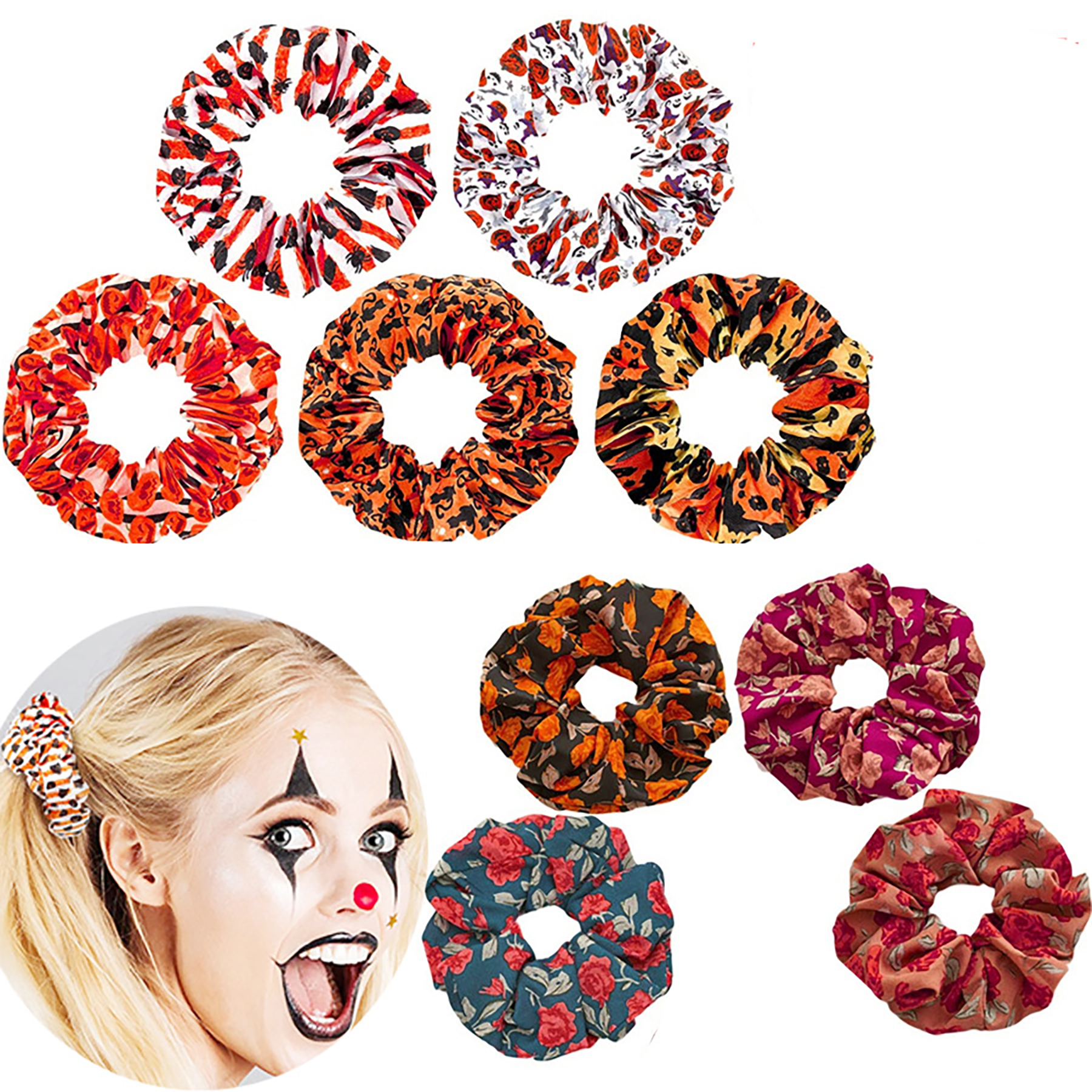 Scrunchies Chiffon Elastic Hair Ties/Bands/Bandana for Women 7
