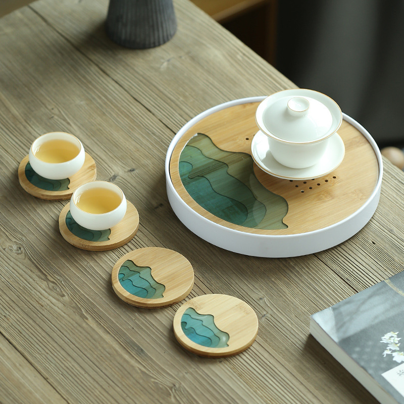 Bamboo Tea Cup Coaster 4