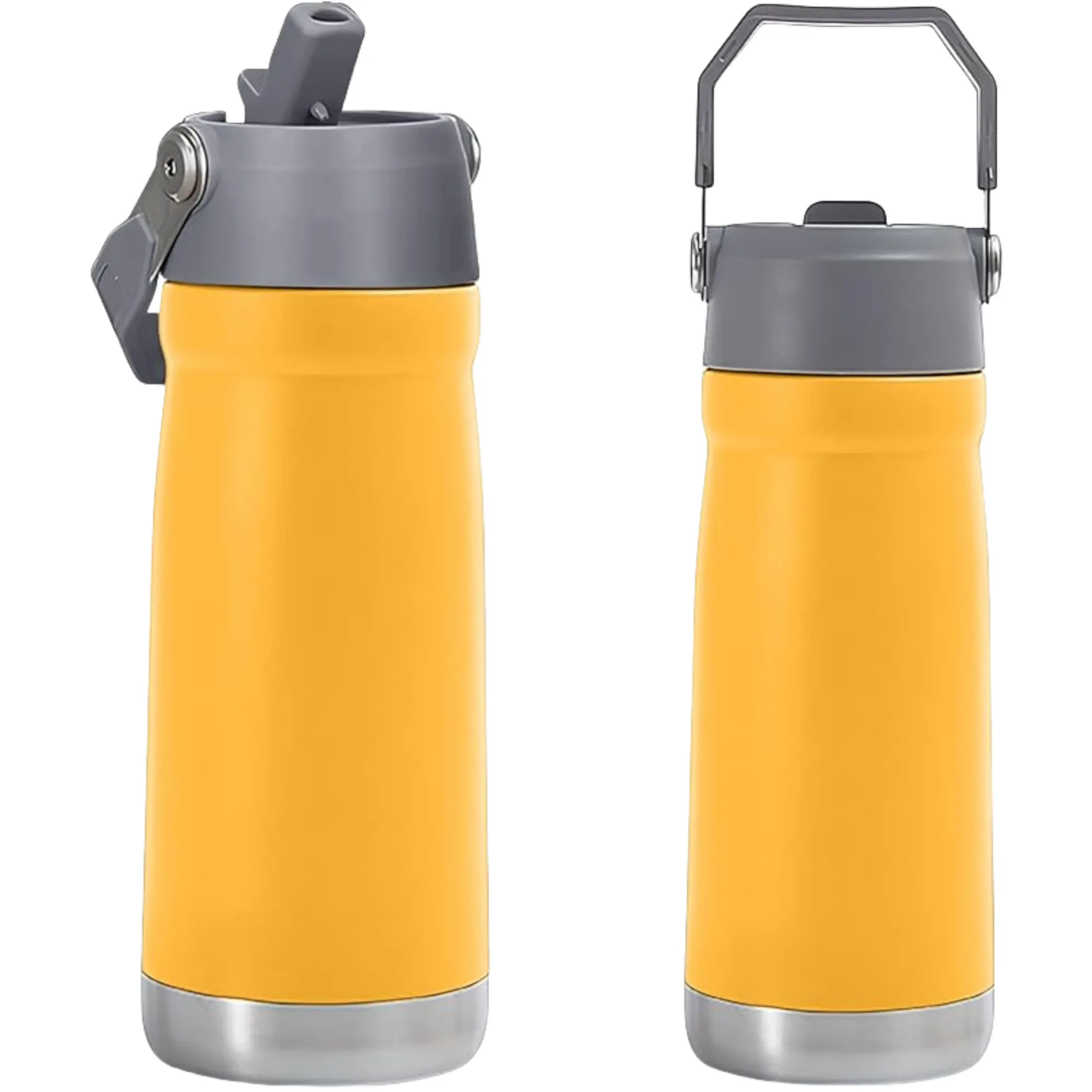 MOQ 18oz Stainless Steel Water Bottle With Flip Straw 2