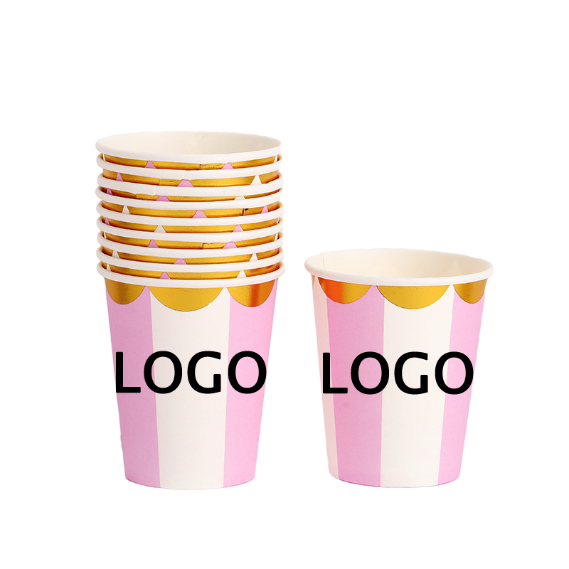 9oz Disposable Party Picnic Beverage Ice Cream Paper Cup 3
