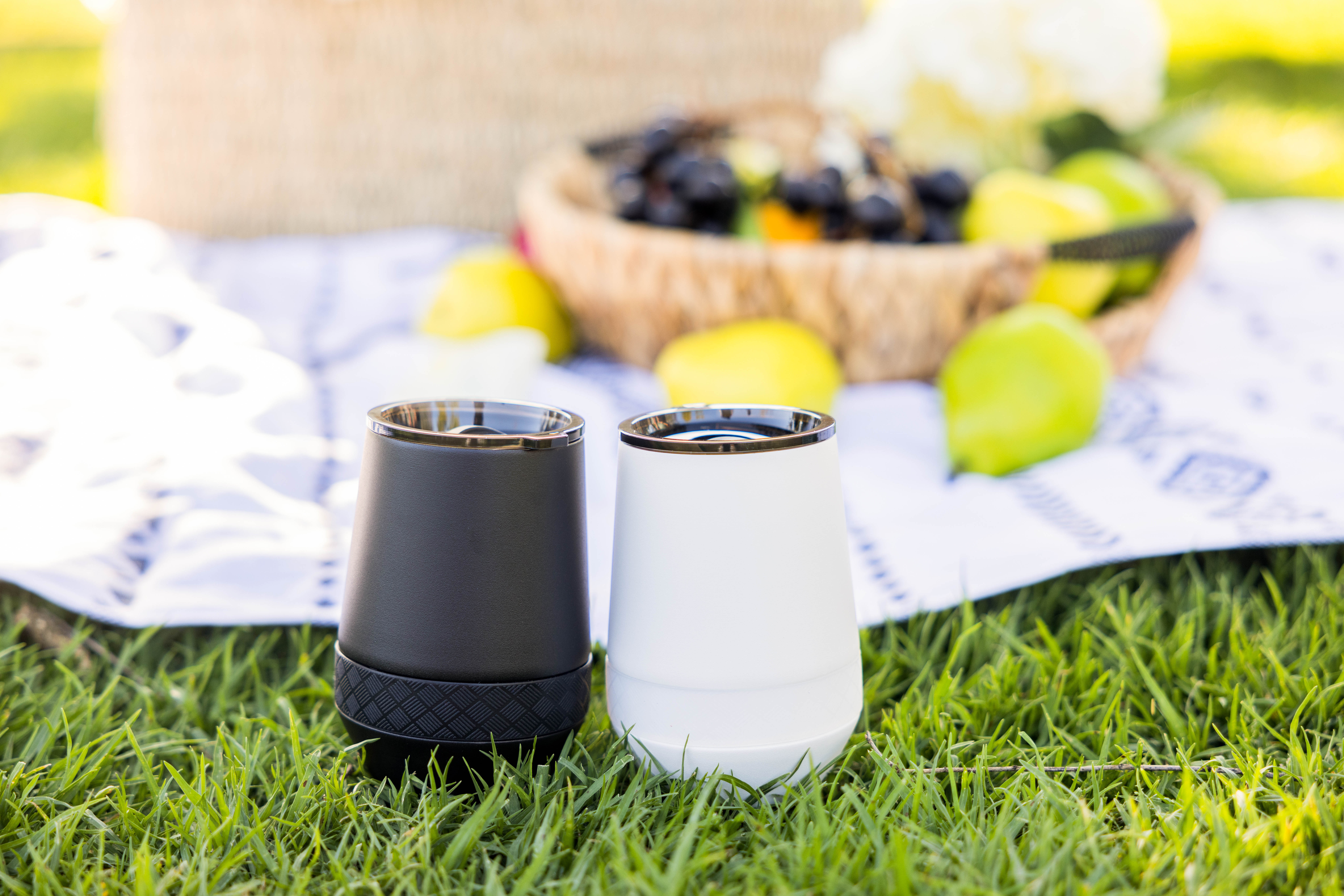 Elemental® Recess Stemless 10oz Stainless Steel Tumbler with Shatter-free Lid 6