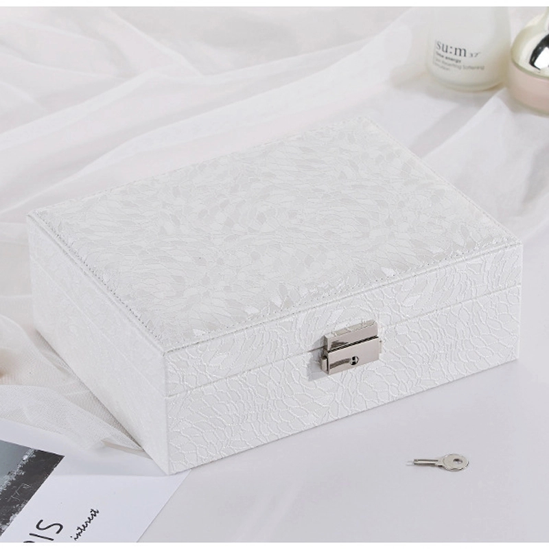 Custom Multi-Layer Jewelry Storage Organizer Box with Lock 11
