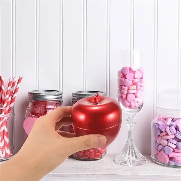 Apple-Shaped Tinplate Candy Box 12