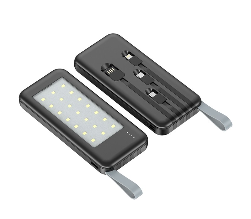 4-in-1 Power Bank with LED Light -10000 mAh 2