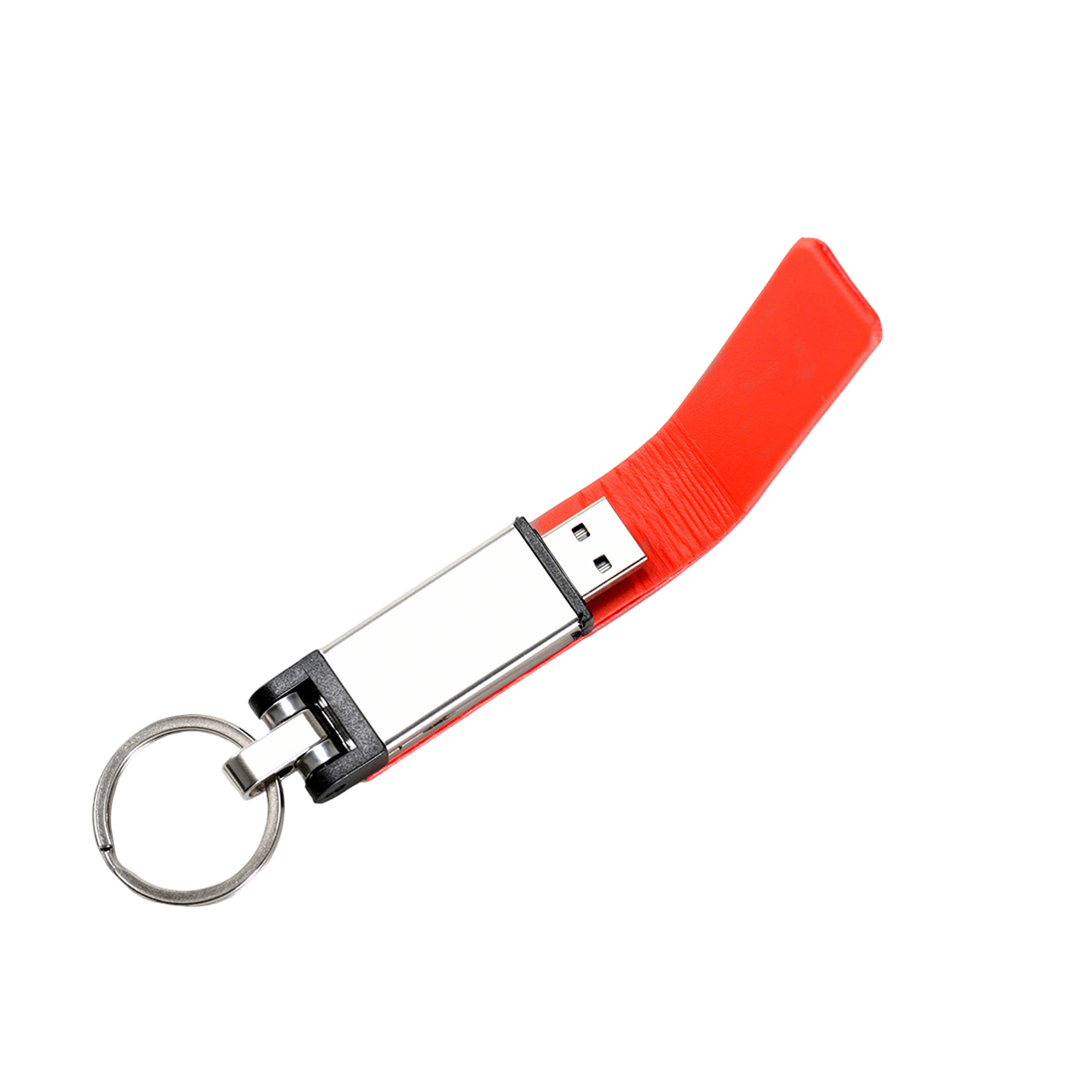 Metal And PU 16 GB USB Flash Drive Keyring 4