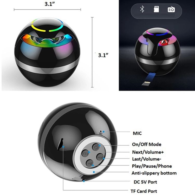 Mini Bluetooth Wireless Speaker 3