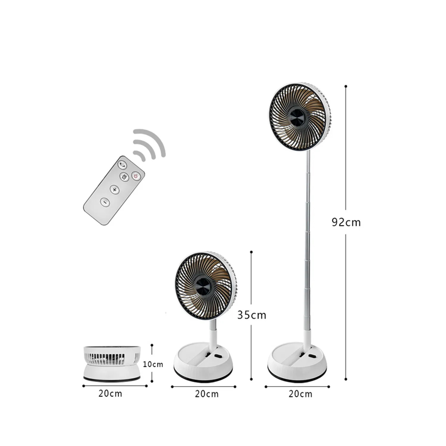 Retractable Dual-Purpose Silent Fan 3