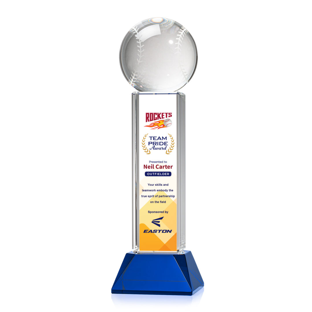 Baseball VividPrint™ Award on Stowe - Blue 7