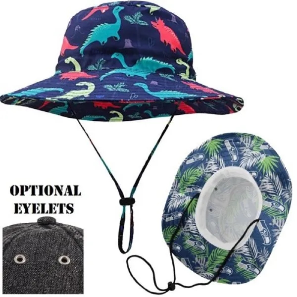 Sublimated summer fishing bucket hats 4