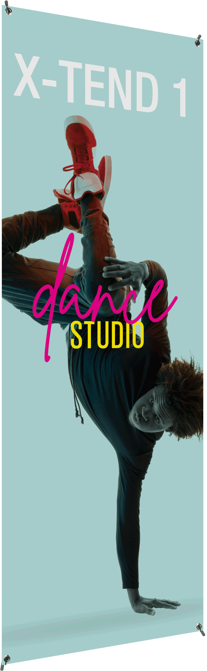 X-tend 1 Spring Back Banner Stand