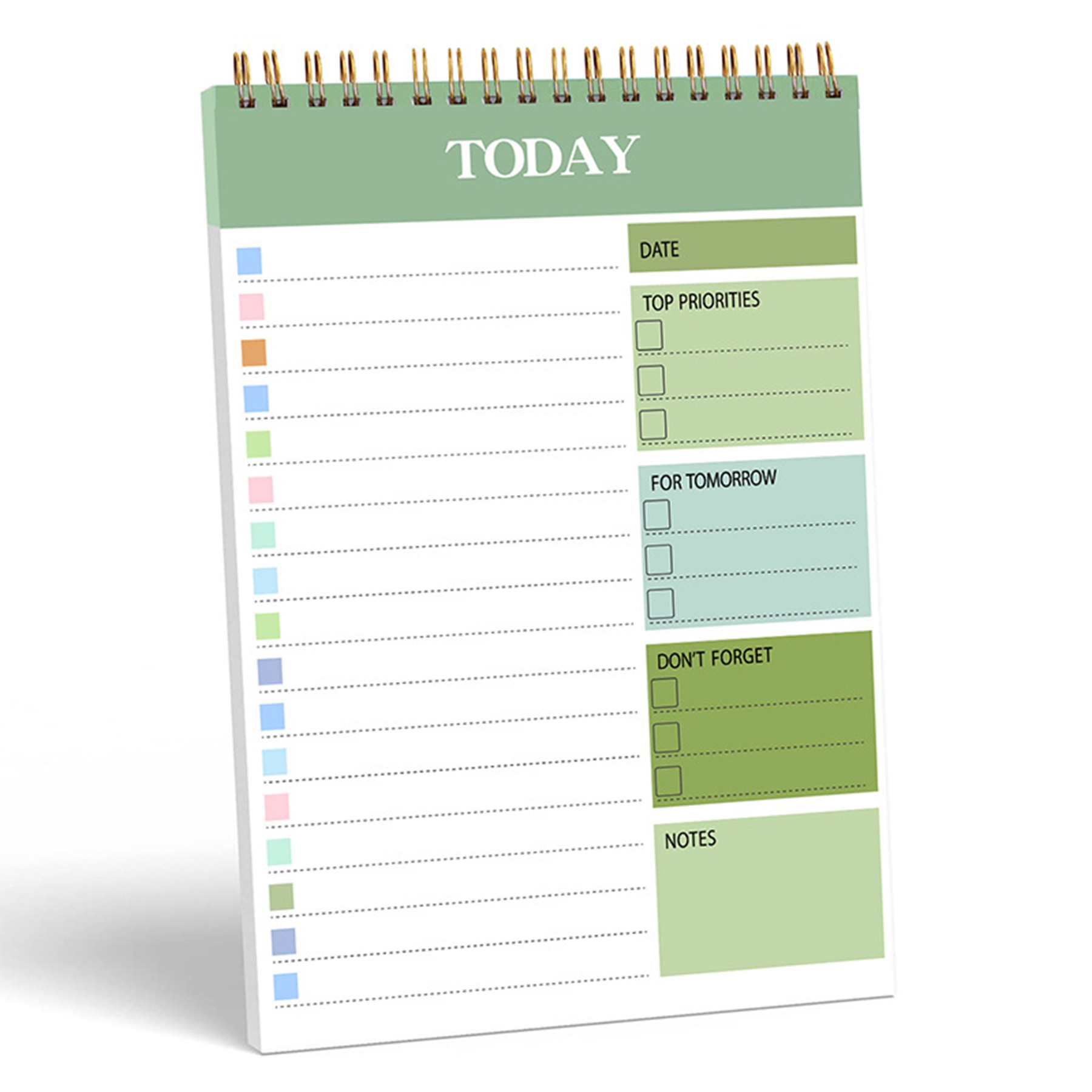 Planner Schedule Time Management Sticky Notes Coil Book 3