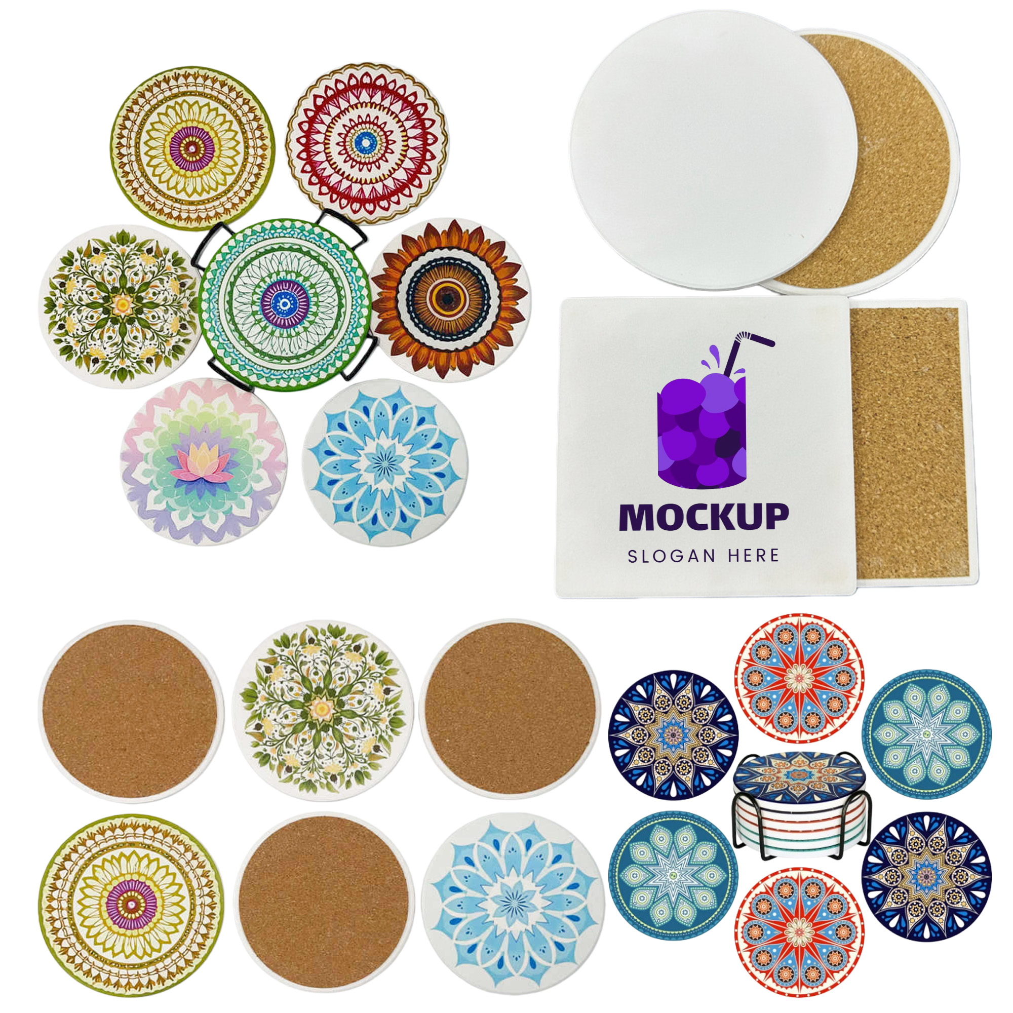 Durable Drink Round Ceramic Coaster 2