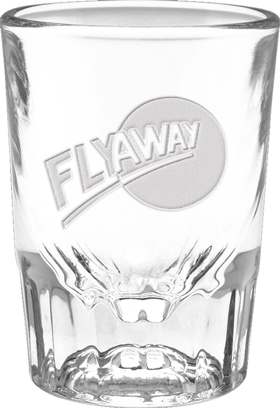 2 oz. Fluted Shot Glass - Deep Etched