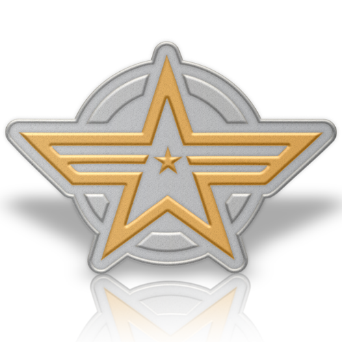 Solid Iron Lapel Pin with Dual Plating 13