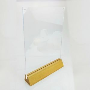 Acrylic Signs With Wood Stand 2