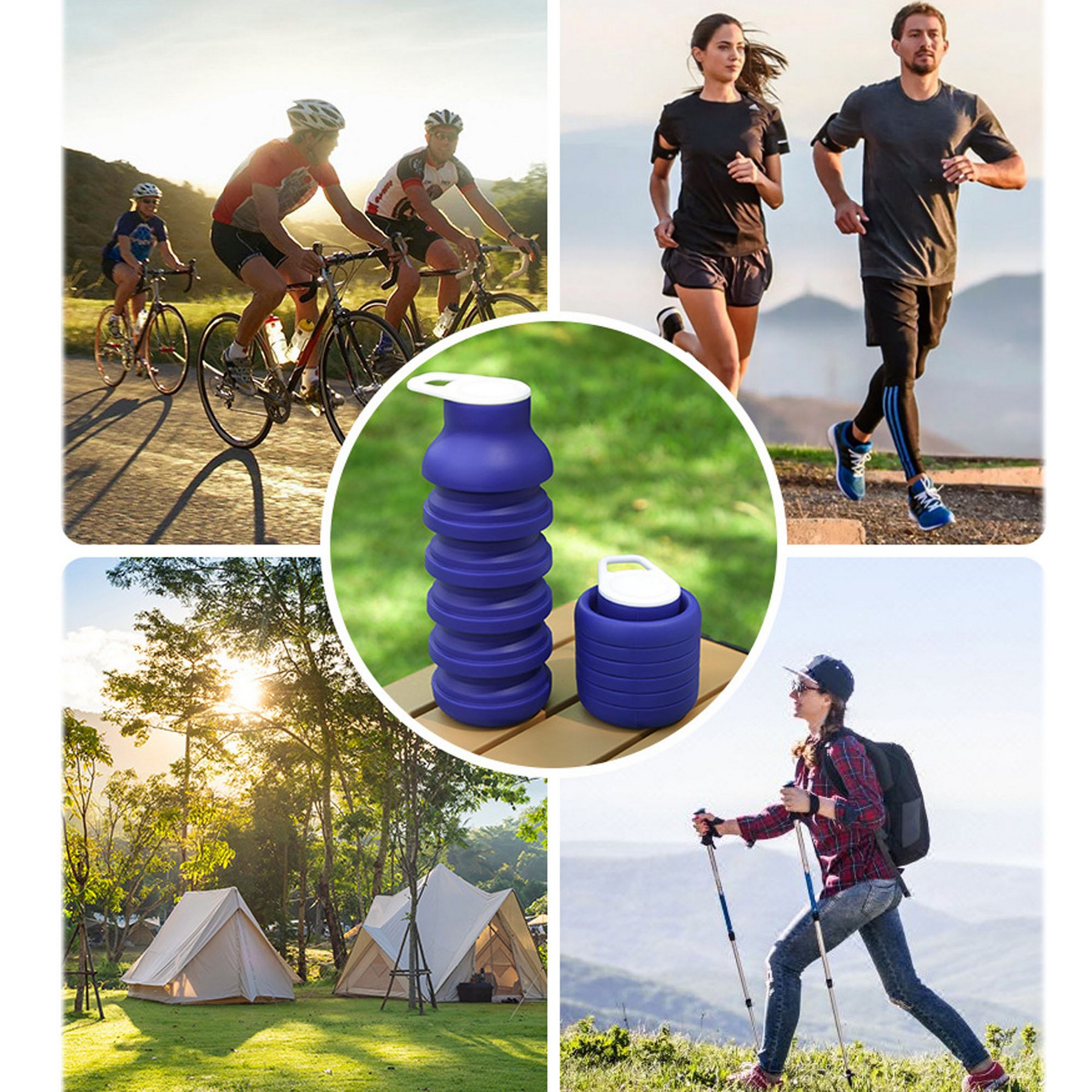 Portable Water Bottle Comes With Mountaineering Buckle 6