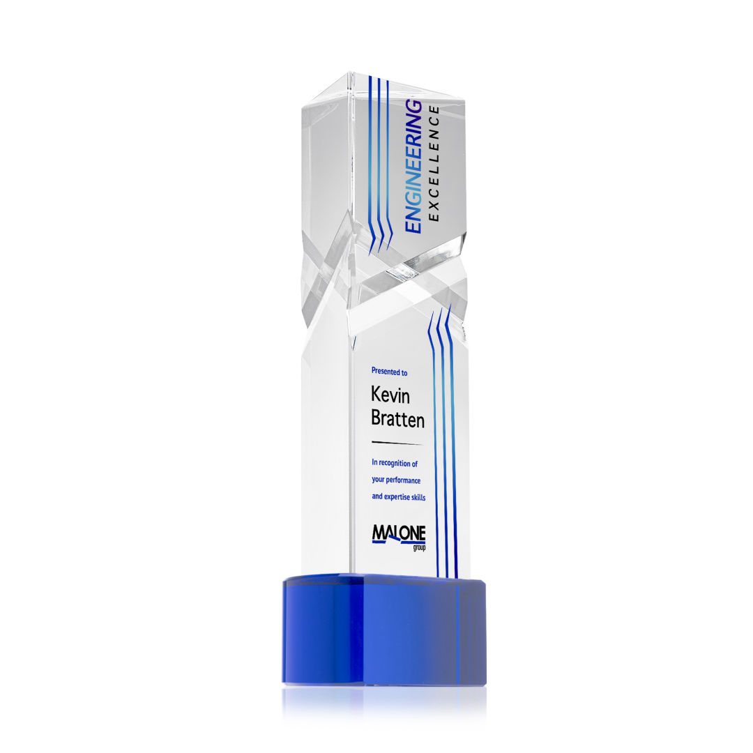 Oakham VividPrint™ Award on Paragon Base - Blue 12