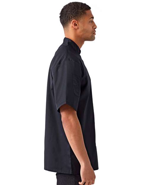 Unisex Ten Studded Front Short Sleeve Chef Coat - RP664 23