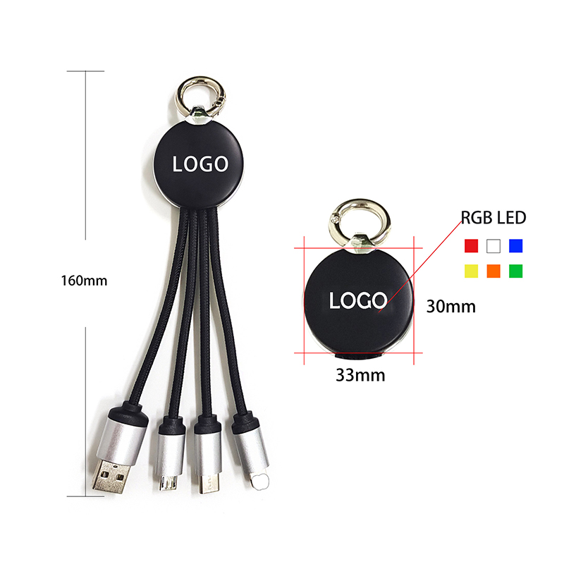 3 in1 USB Charging Cable w/LED Backlight LOGO 18