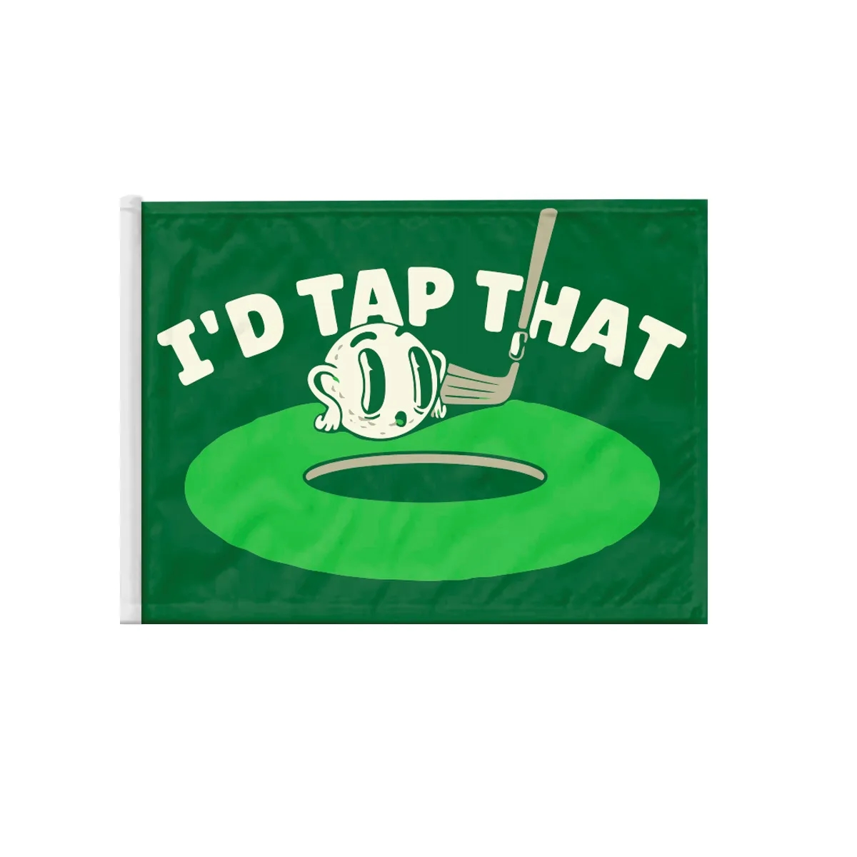 6" x 8" Screen Sublimation Custom Golf Flags - Tube 1