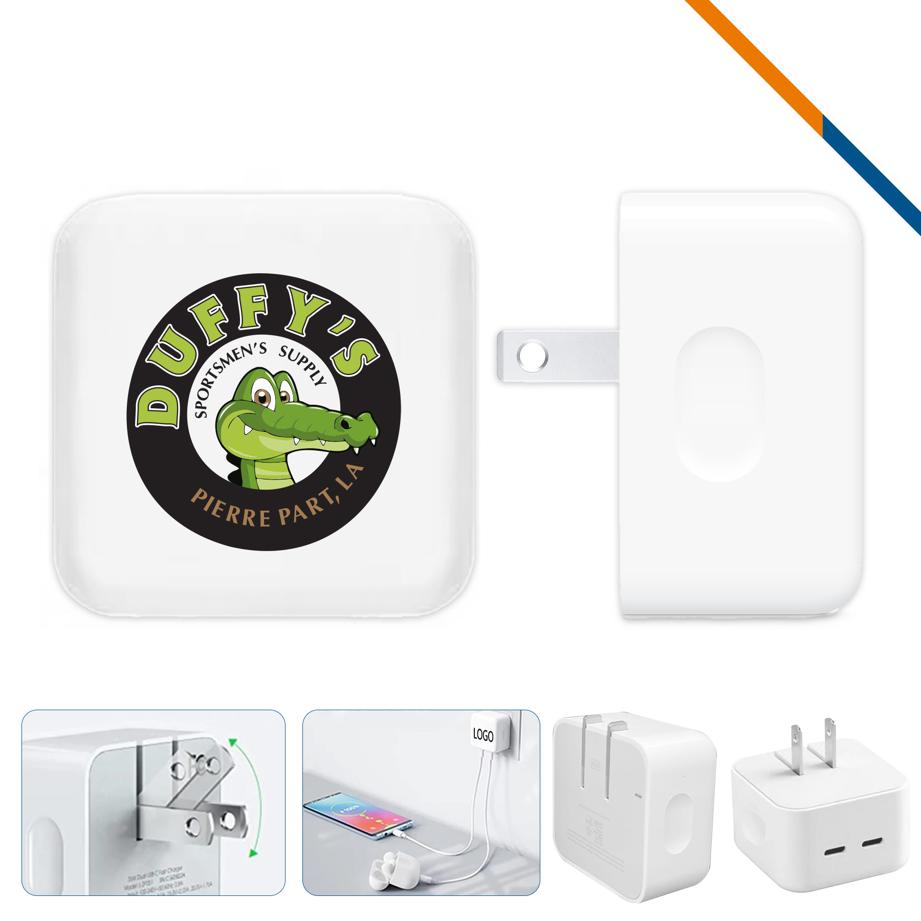 35W Finster Double Type-C Wall Charger 2