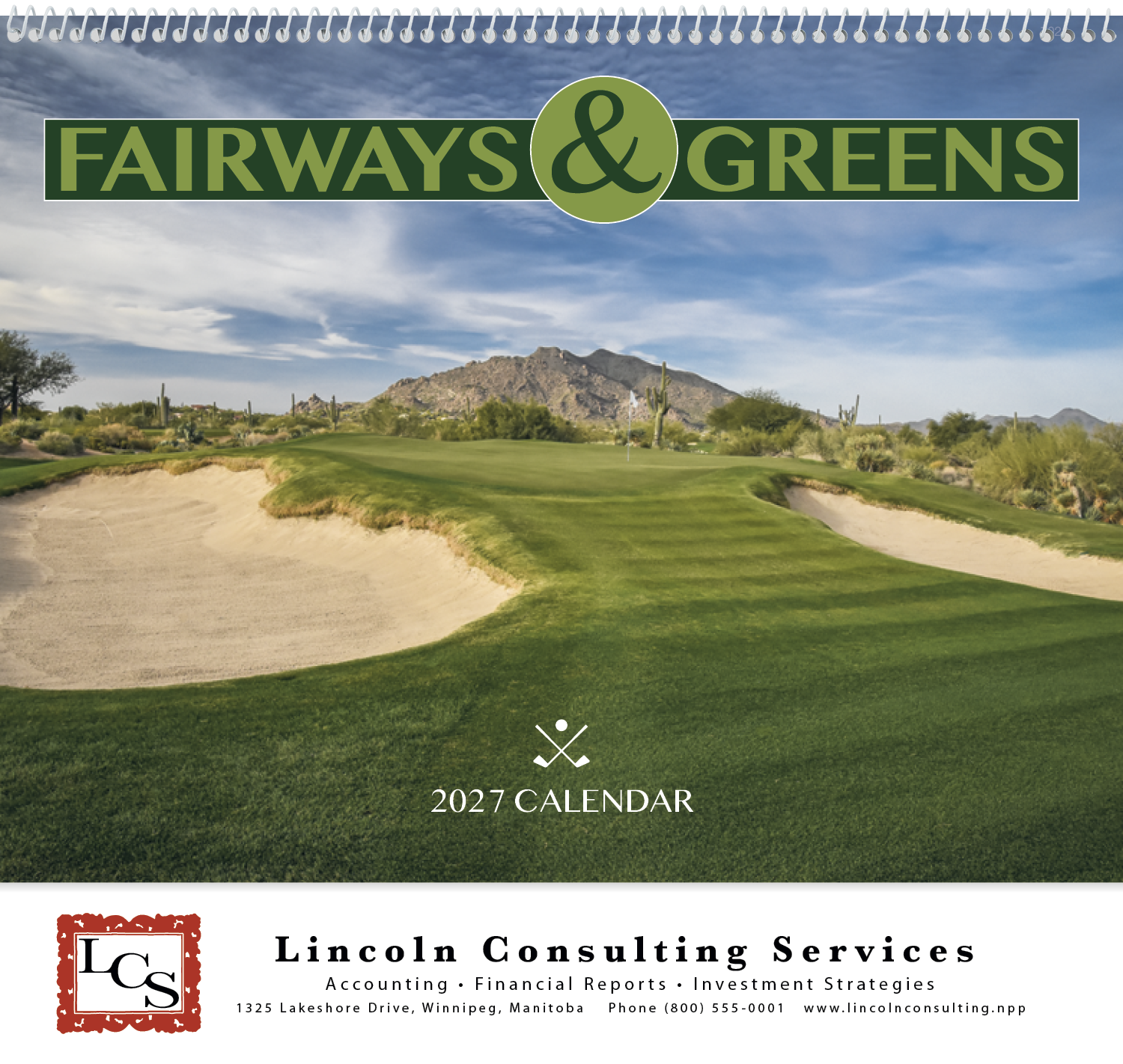 Good Value™ Fairways & Greens - Spiral Calendar 60