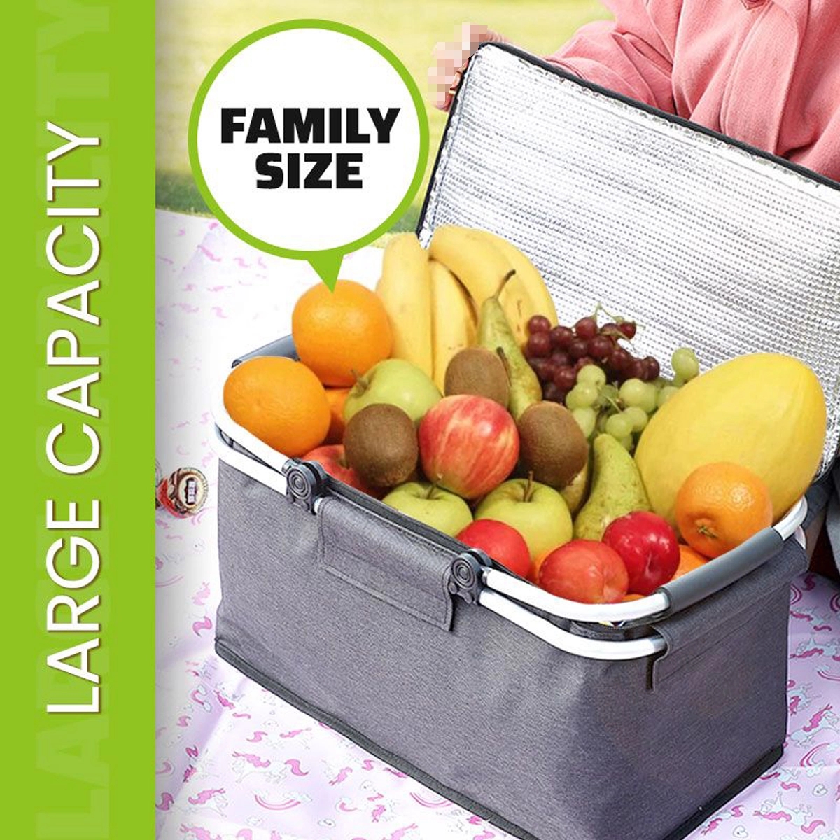 Insulated Cooler Bag Picnic Basket 2