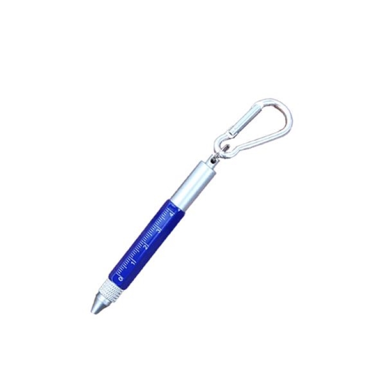 6 In 1 Metal Tool Pen With Carabiner 3