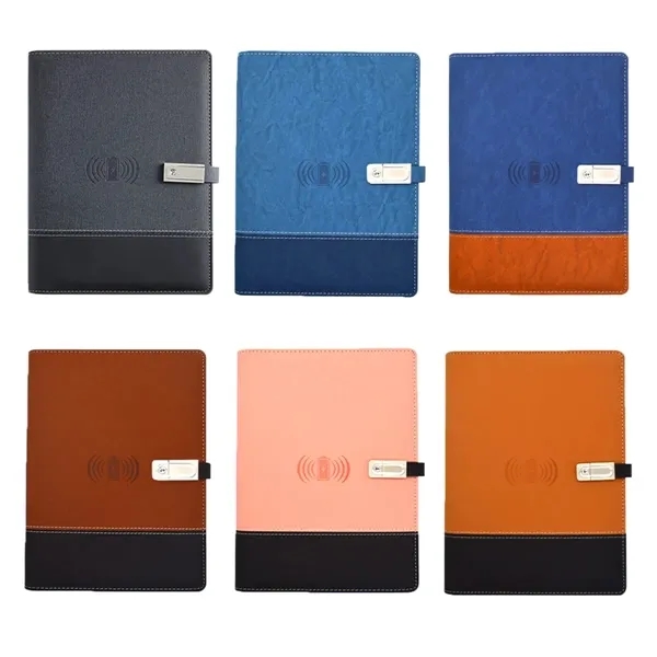 Qi Wireless Charging Notebook With 8000mAh Power Bank 2