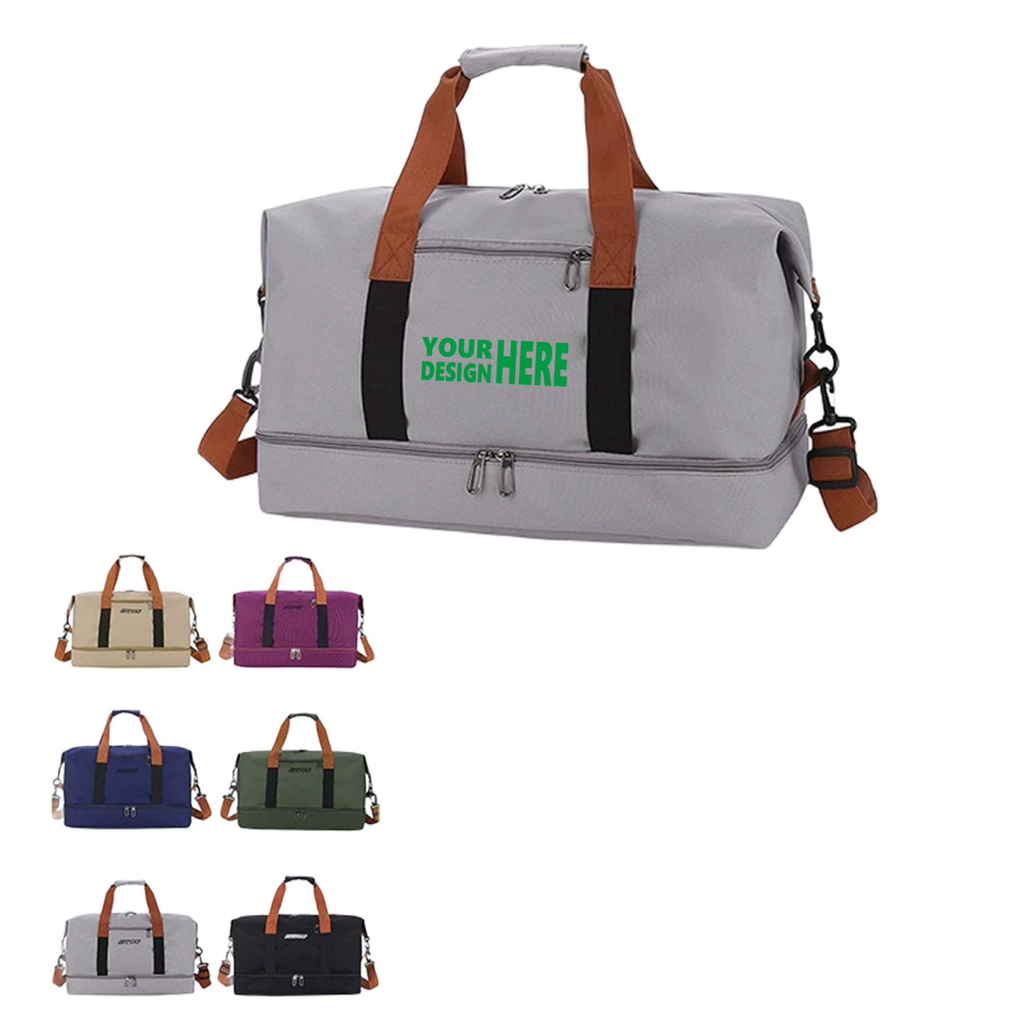MOQ 50 Multi-functional Large Capacity Travel Tote Bag for Gym and Sports 1