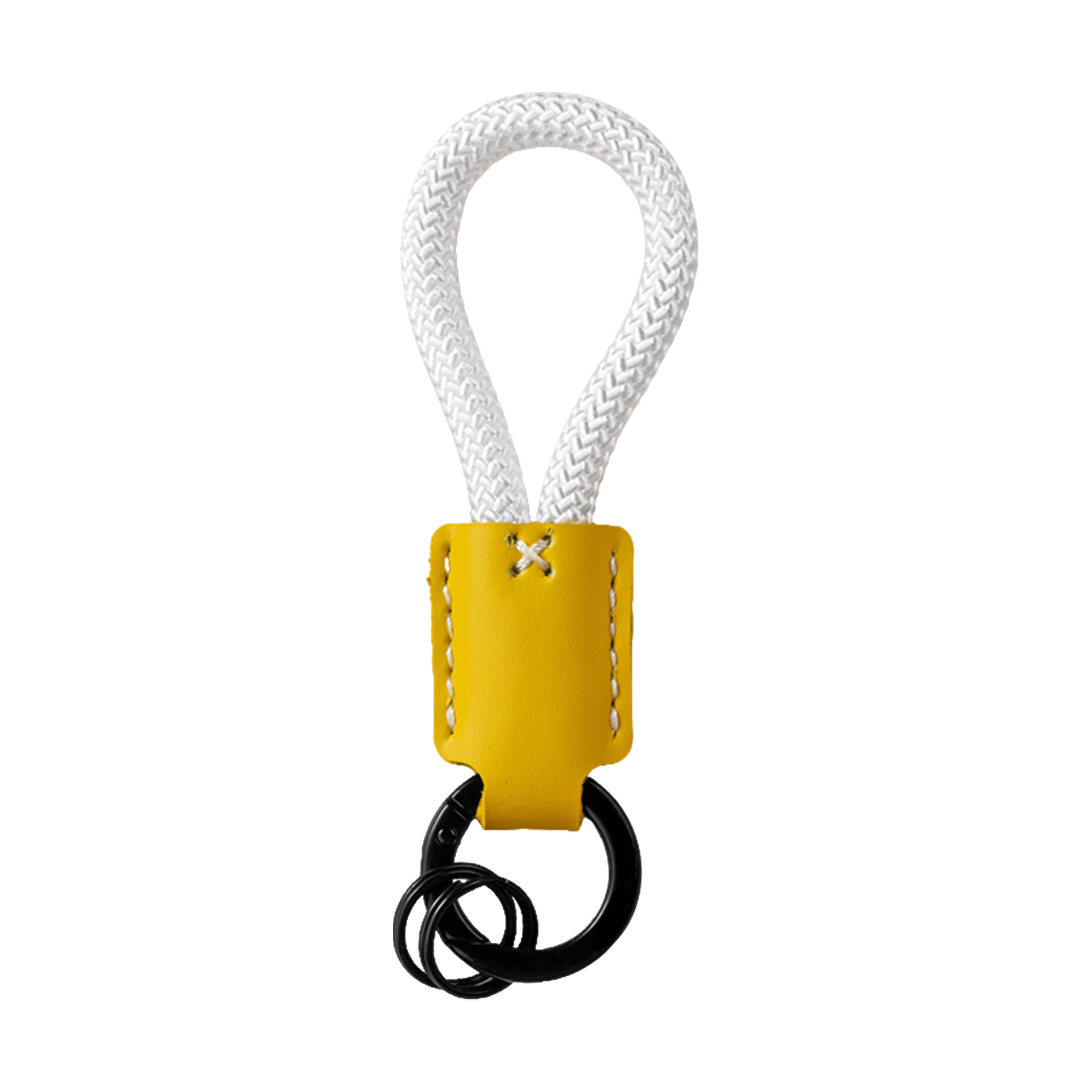 Handmade Leather Keychain With Double Rings 3