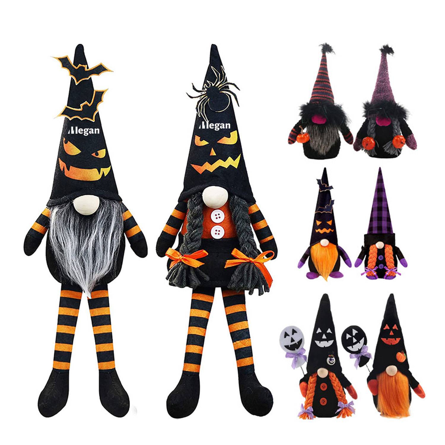 Halloween Home Desktop Plush Faceless Dwarf Decoration