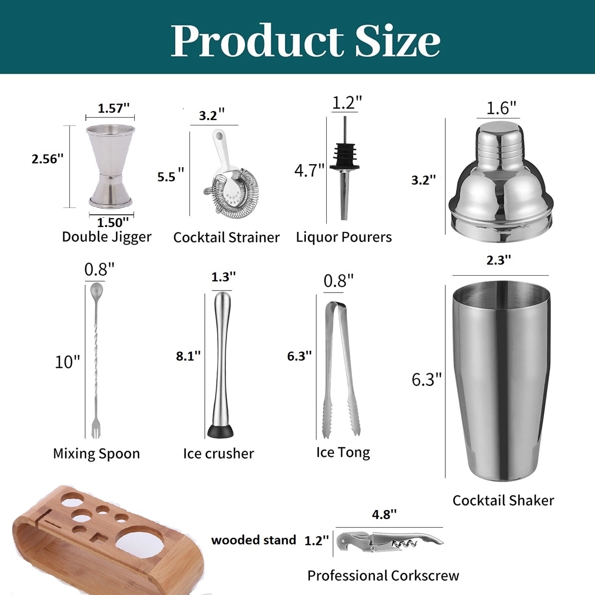 10 Pcs Cocktail Making Set 2
