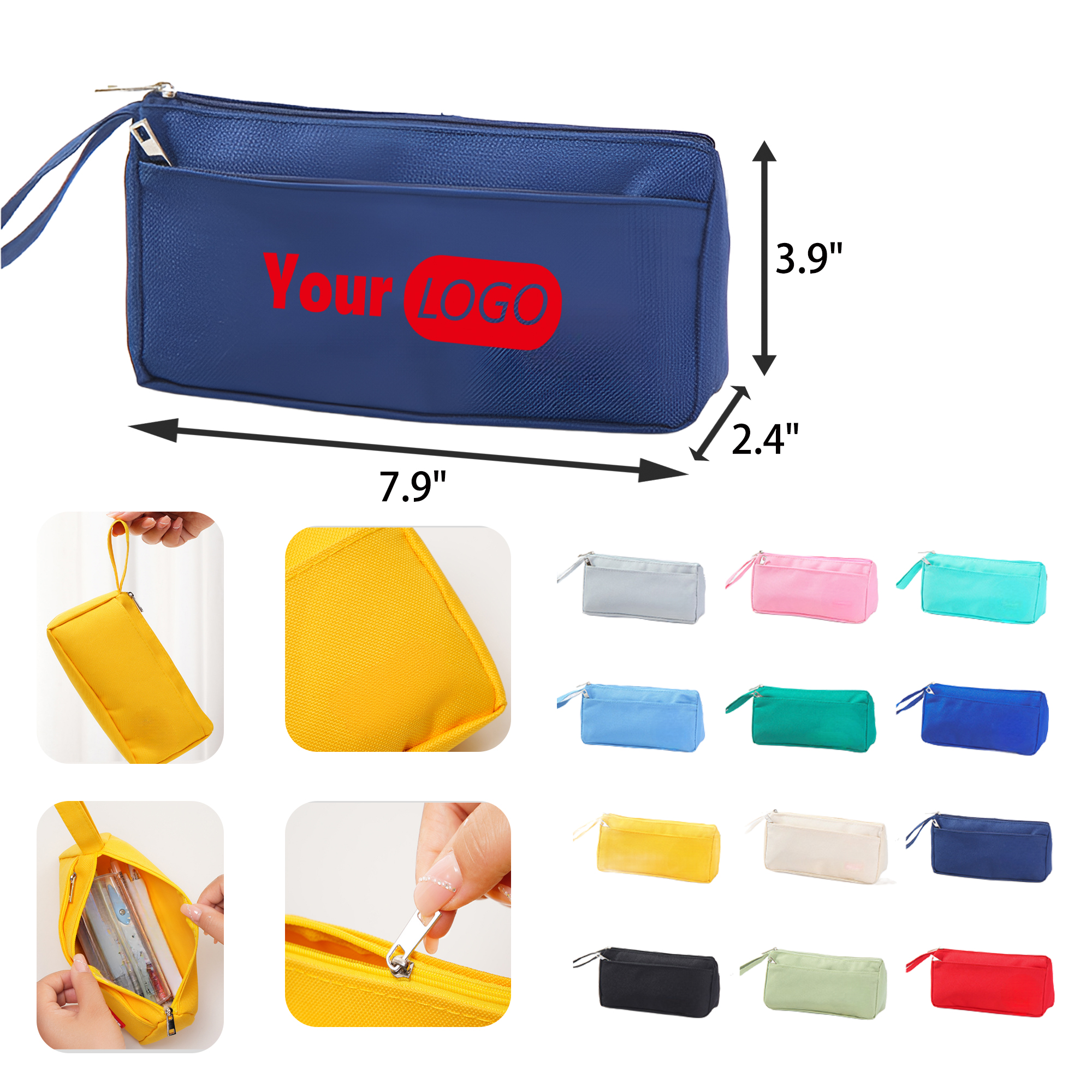 MOQ 50 PCS Oxford Durable Student Stationery Bag 2
