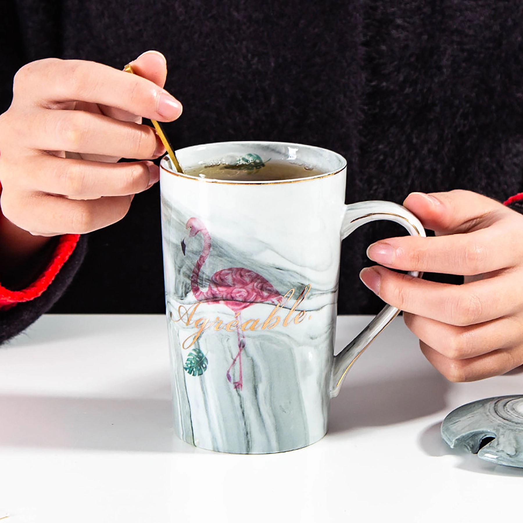 Flamingo Ceramic Coffee Mug Cup 2