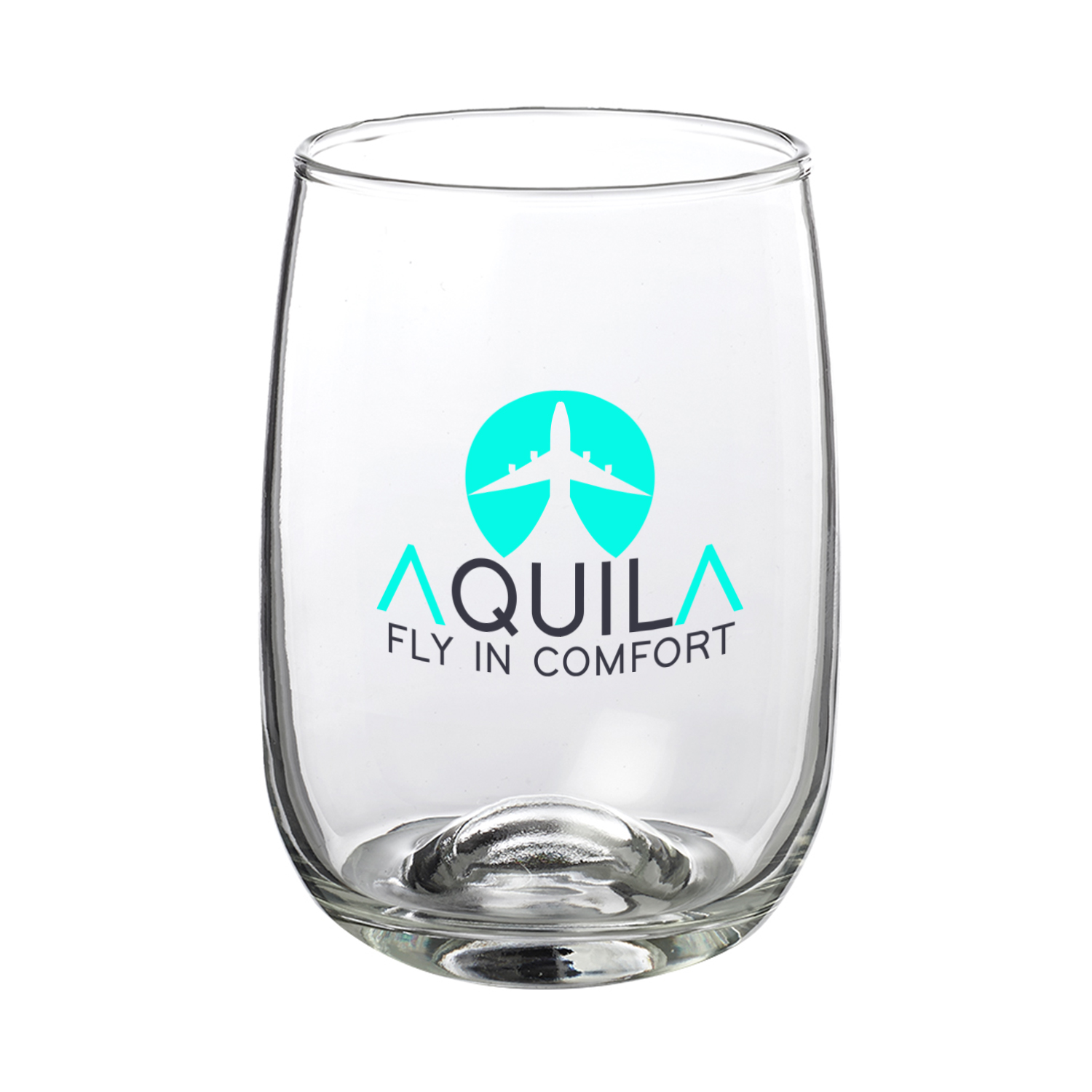 12 oz. Crystal Glass (2 Color Imprint) 2