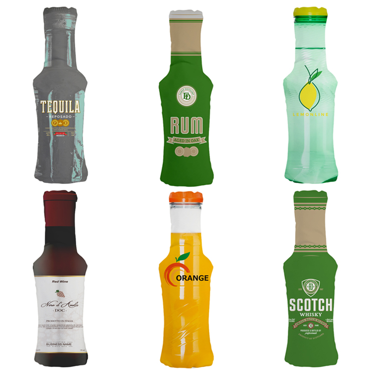 Liquor Bottle Shaped Sublimated Pillow 3