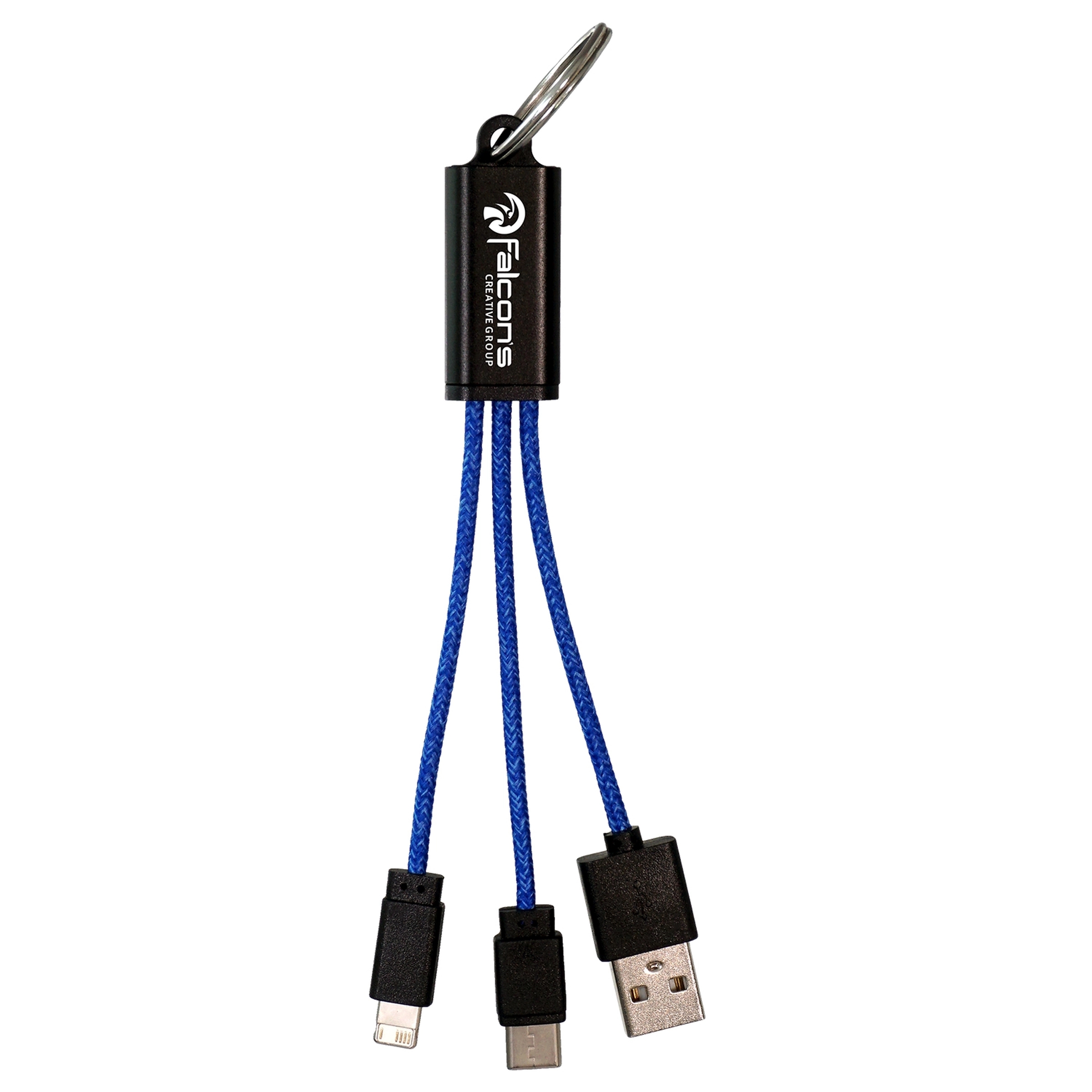 Ridge 3-in-1 Charging Cable Keychain 15