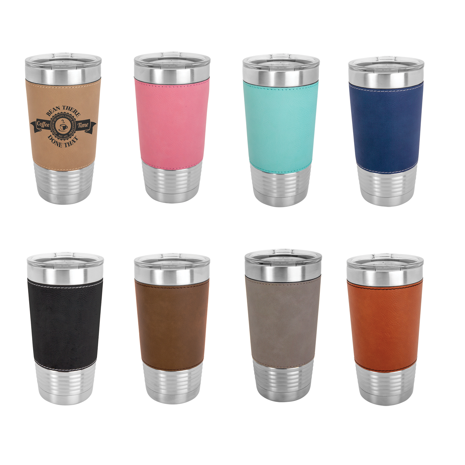 Top Quality 20oz Double Wall Vacuum Stainless Steel Tumbler w/Clear Lid 3